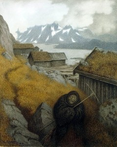 Theodor Kittelsen: Hän kiertää koko maan (1904)